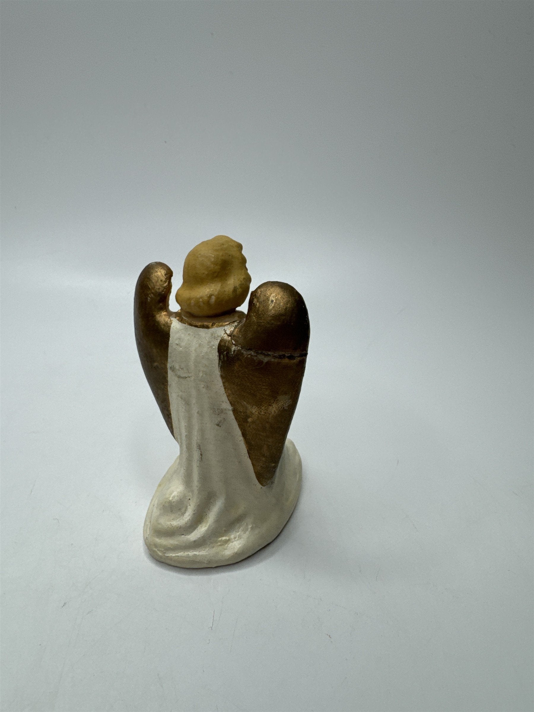 Antique German Angel Christmas Figurine Early 1900s Repaired Crack