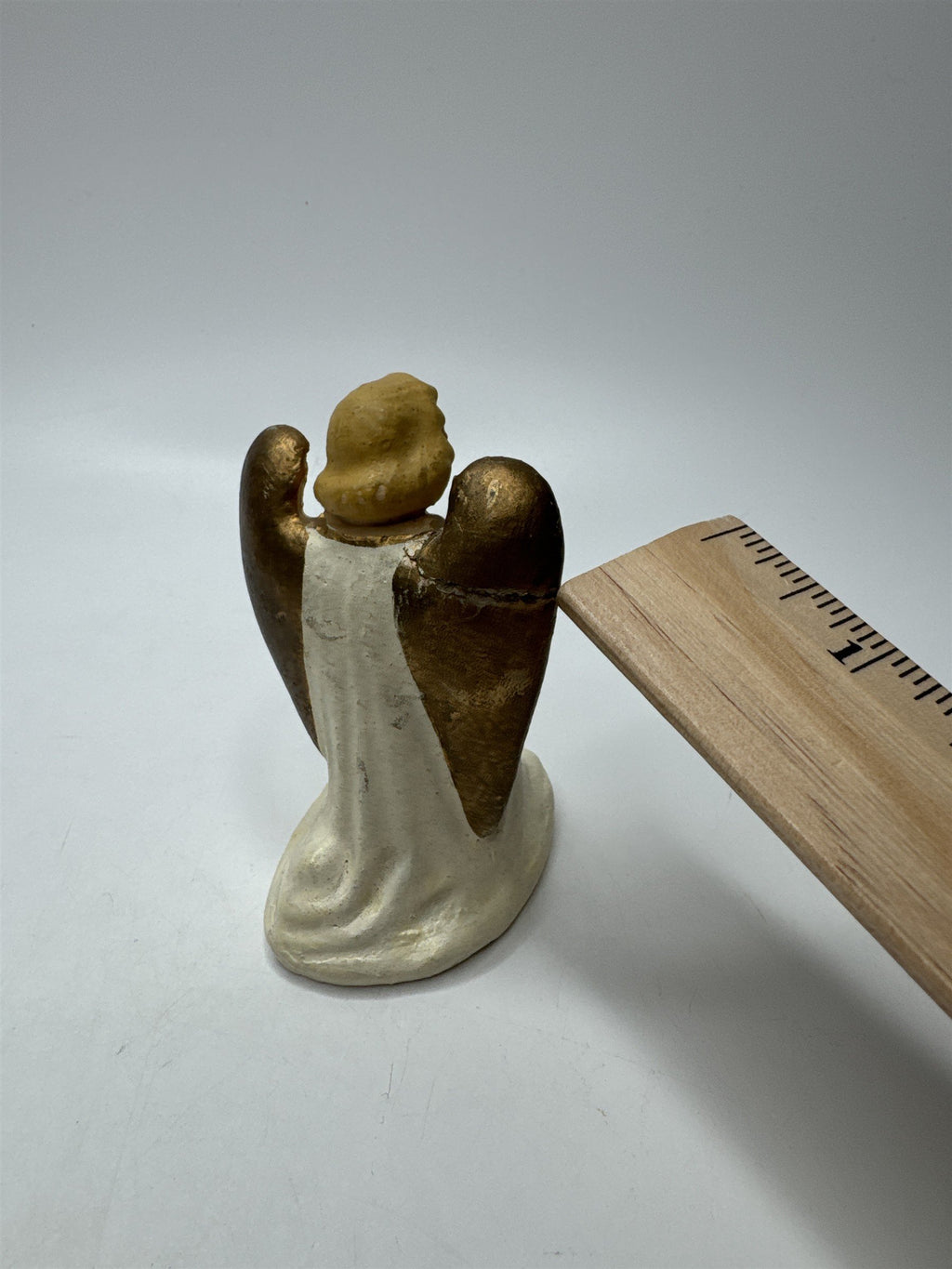 Antique German Angel Christmas Figurine Early 1900s Repaired Crack