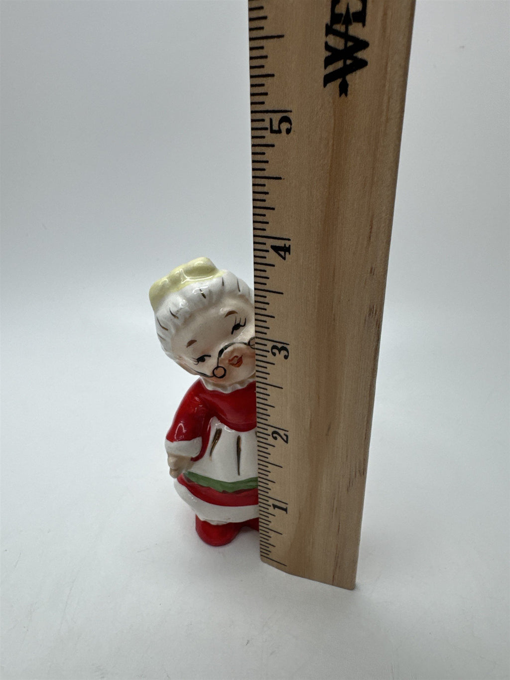 Vintage Relco Japan Mrs. Claus Figurine Candlestick Holder Ceramic Christmas