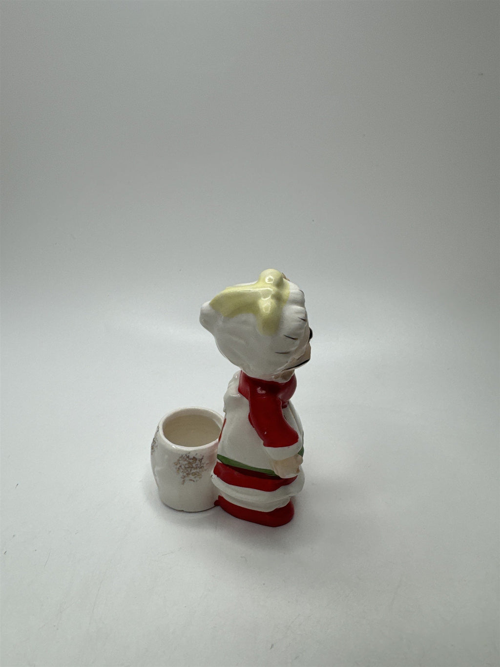 Vintage Relco Japan Mrs. Claus Figurine Candlestick Holder Ceramic Christmas