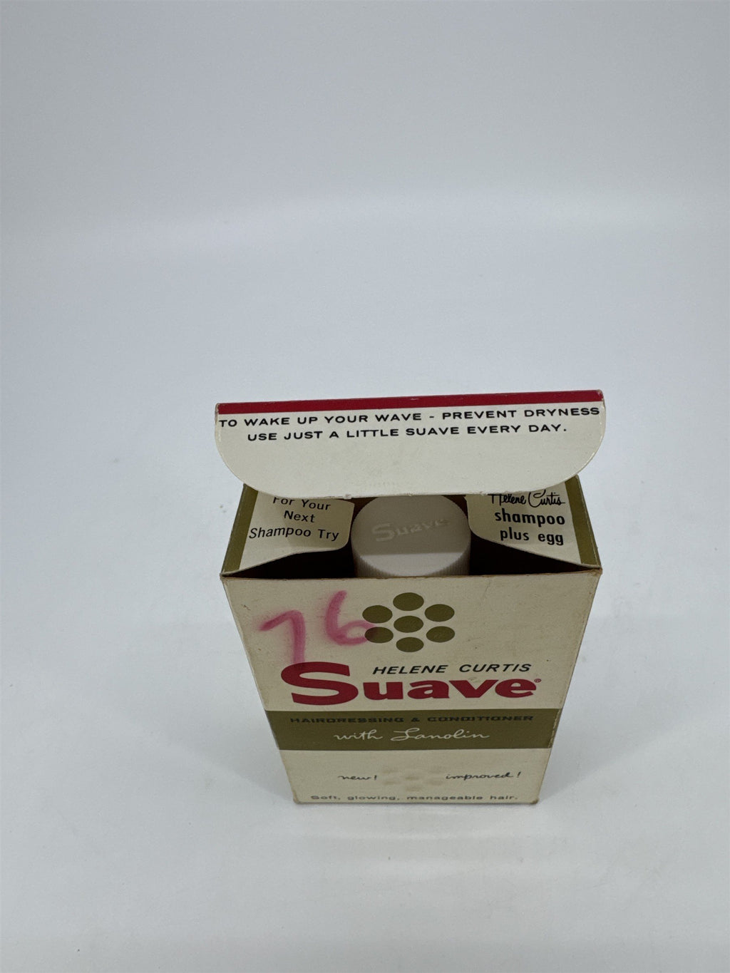 Vintage Helene Curtis Suave Hairdressing And Conditioner W/ Lavender In Box