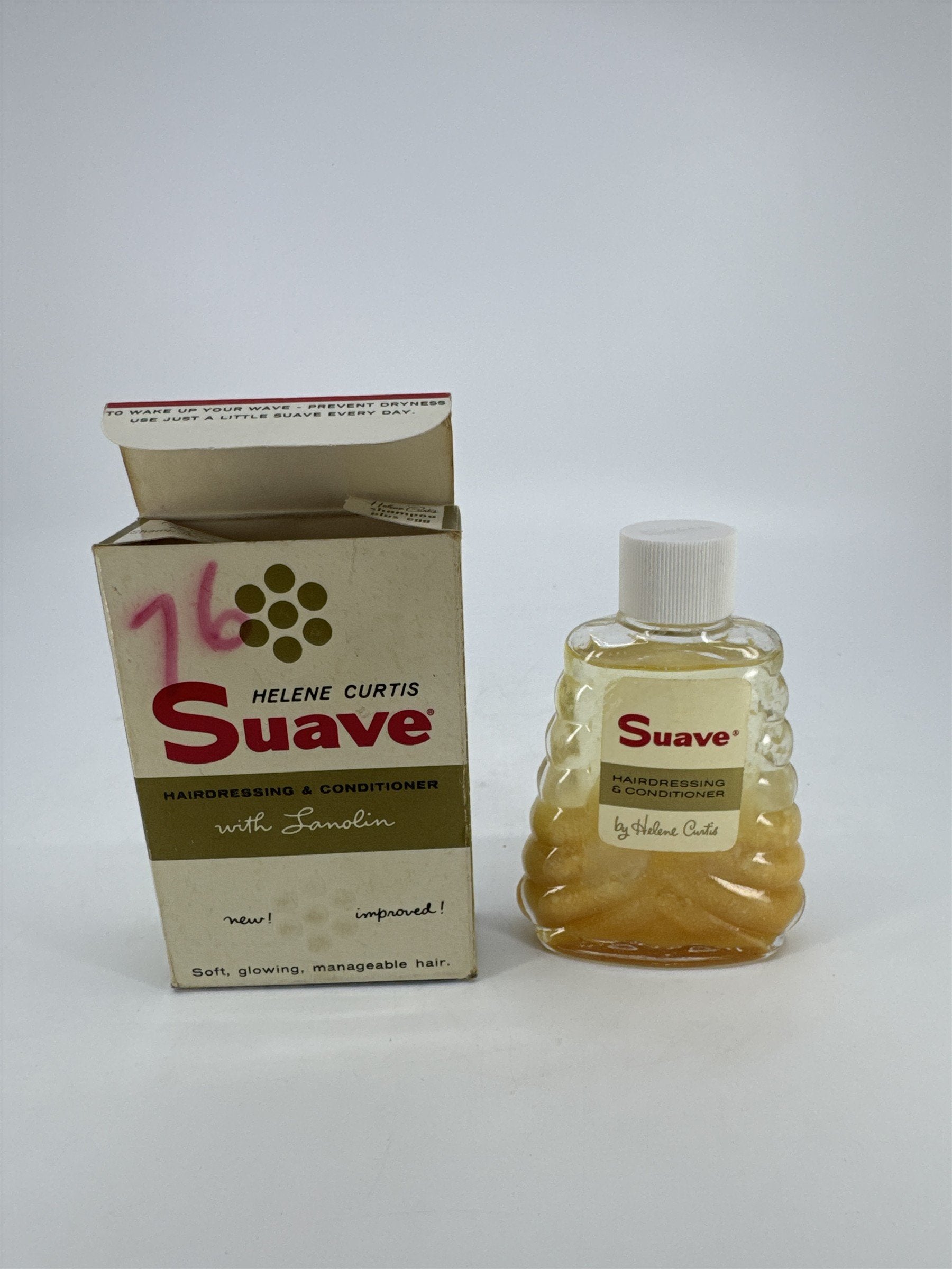 Vintage Helene Curtis Suave Hairdressing And Conditioner W/ Lavender In Box