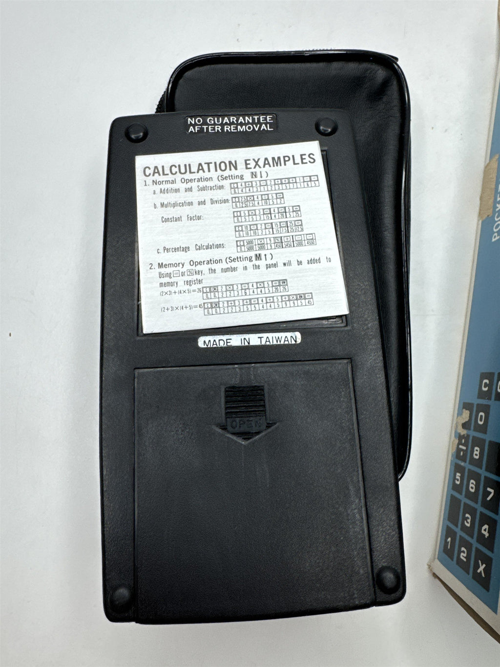 Vintage Qualitron Quali QI-112 Calculator Handheld LED Display Retro