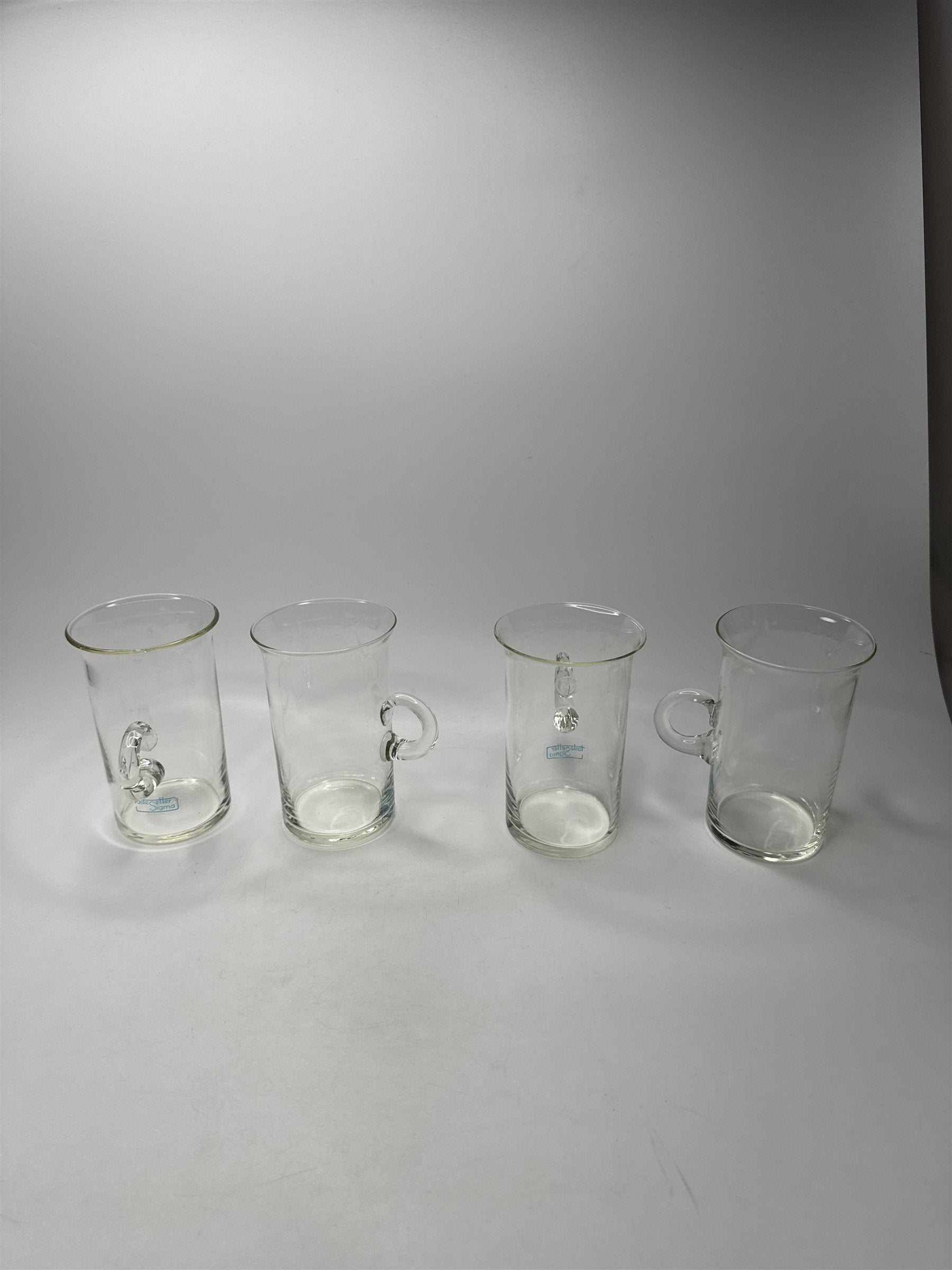 Vintage Set 4 Cook'n Glass Tastesetter Sigma Irish Coffee Mugs Barware Retro MCM