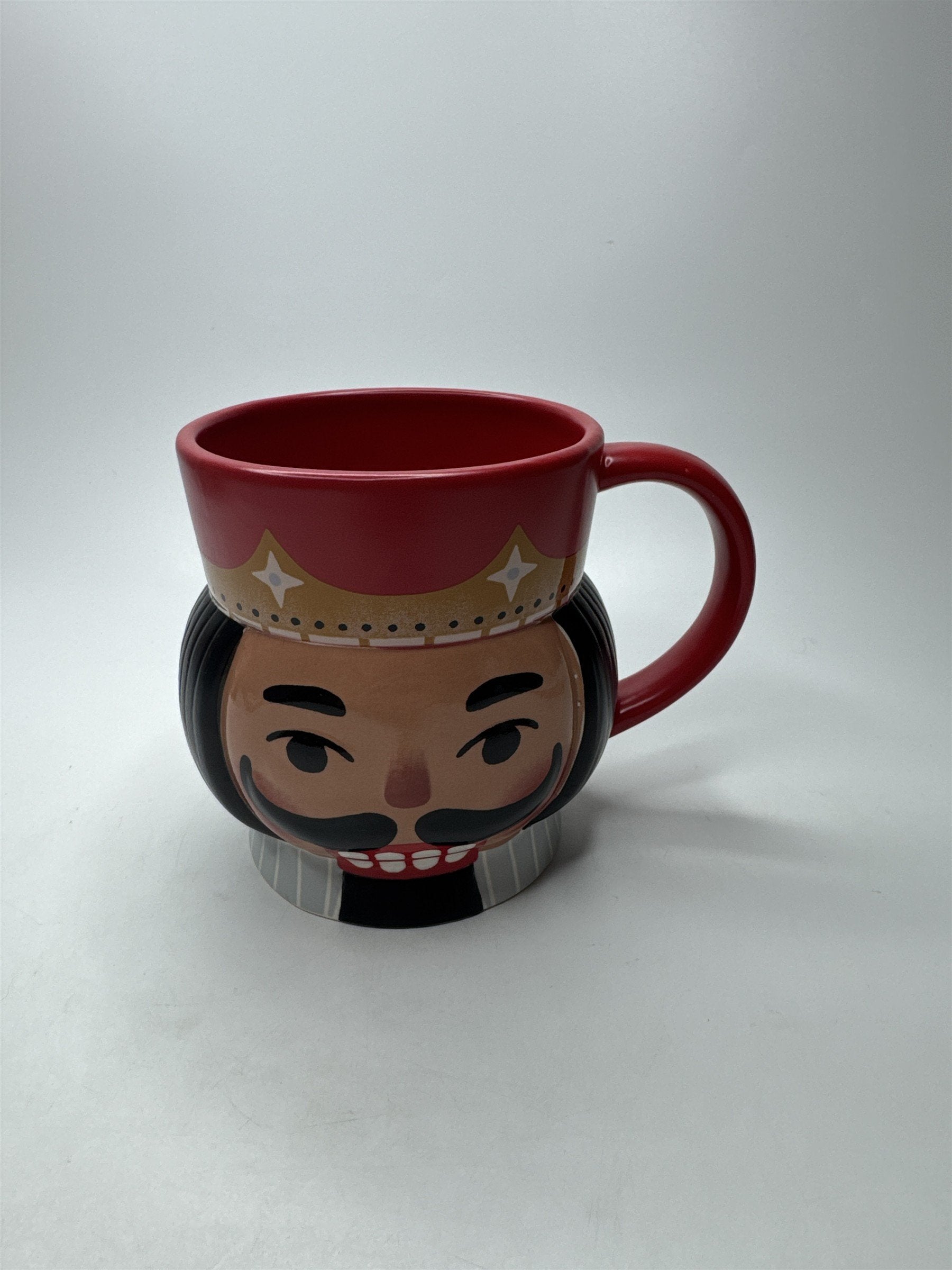 Vintage Hallmark Sculpted Nutcracker Christmas Mug 24oz Oversize Figural Decor