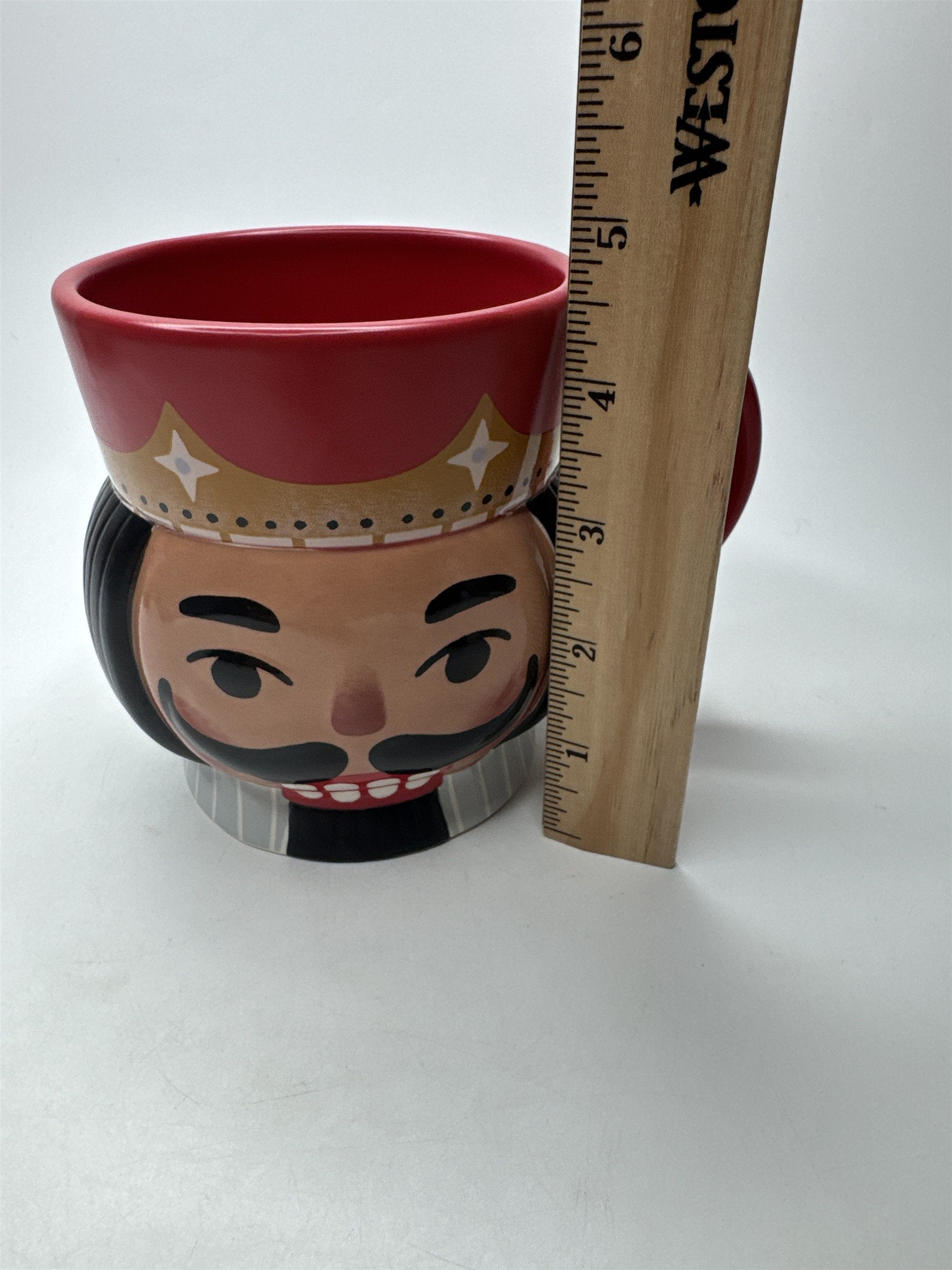 Vintage Hallmark Sculpted Nutcracker Christmas Mug 24oz Oversize Figural Decor