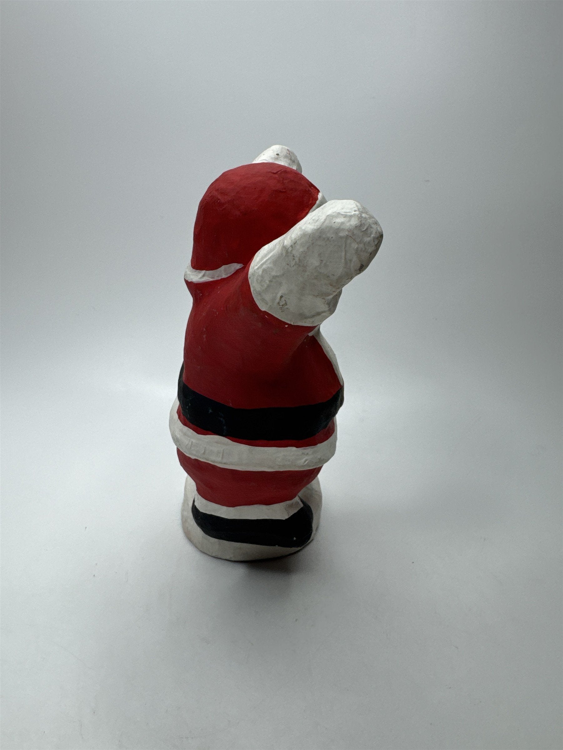 Vintage 7" Paper Mache Santa Claus Figurine Christmas Holiday Folk Art Decor