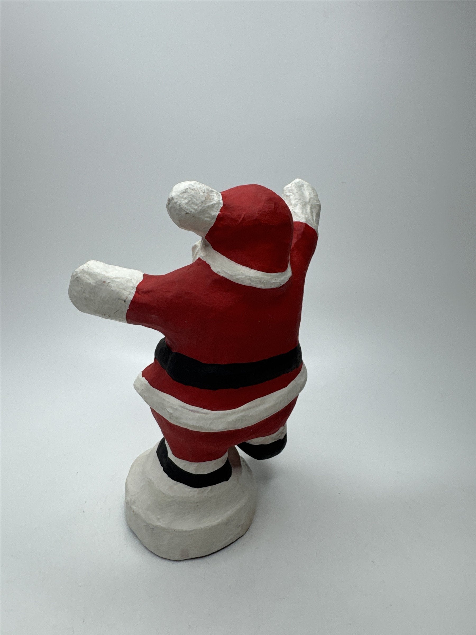 Vintage 7" Paper Mache Santa Claus Figurine Christmas Holiday Folk Art Decor