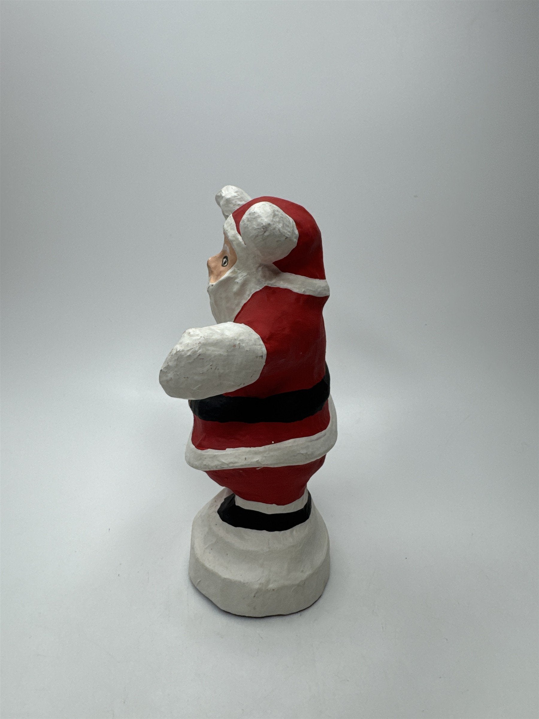 Vintage 7" Paper Mache Santa Claus Figurine Christmas Holiday Folk Art Decor