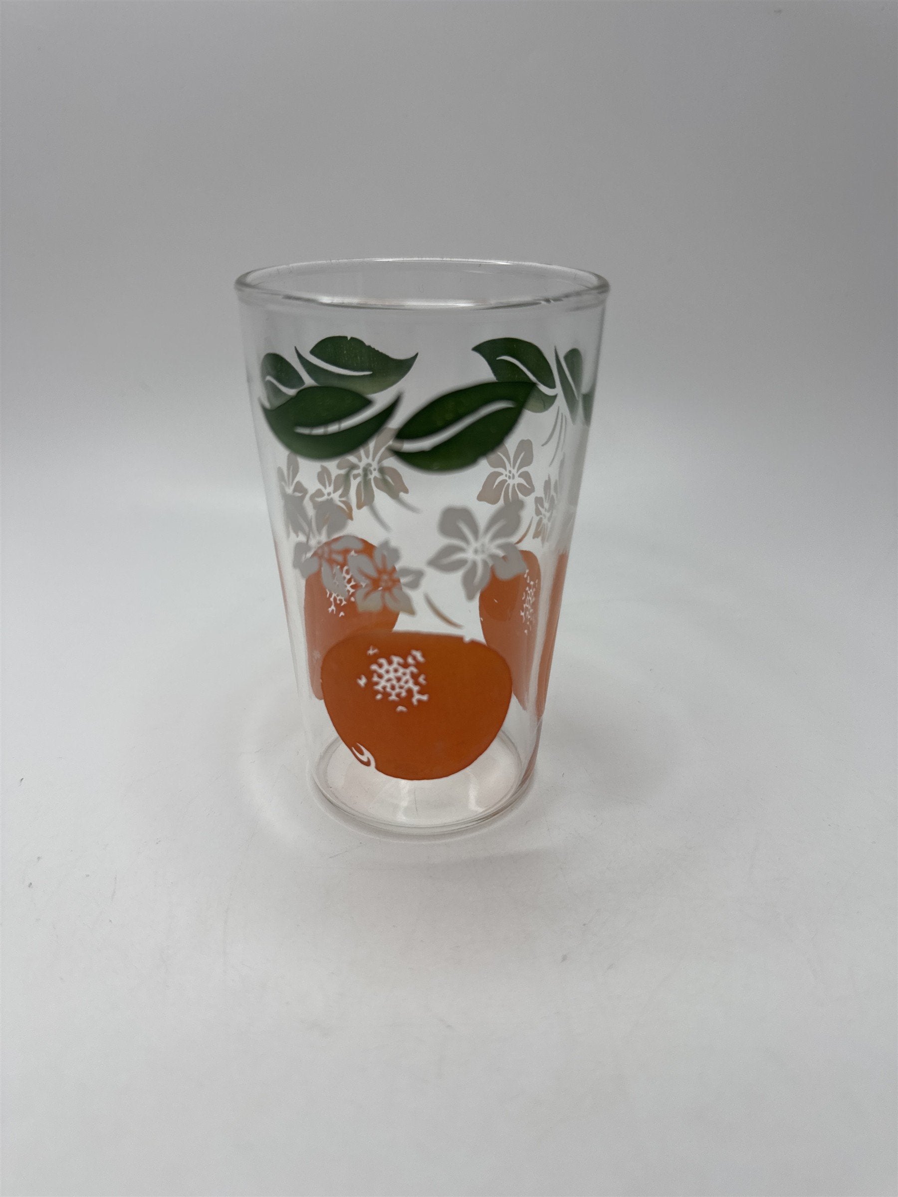Vtg 1950s Tropicana Promo Orange Blossom Juice Glass Tumbler Retro