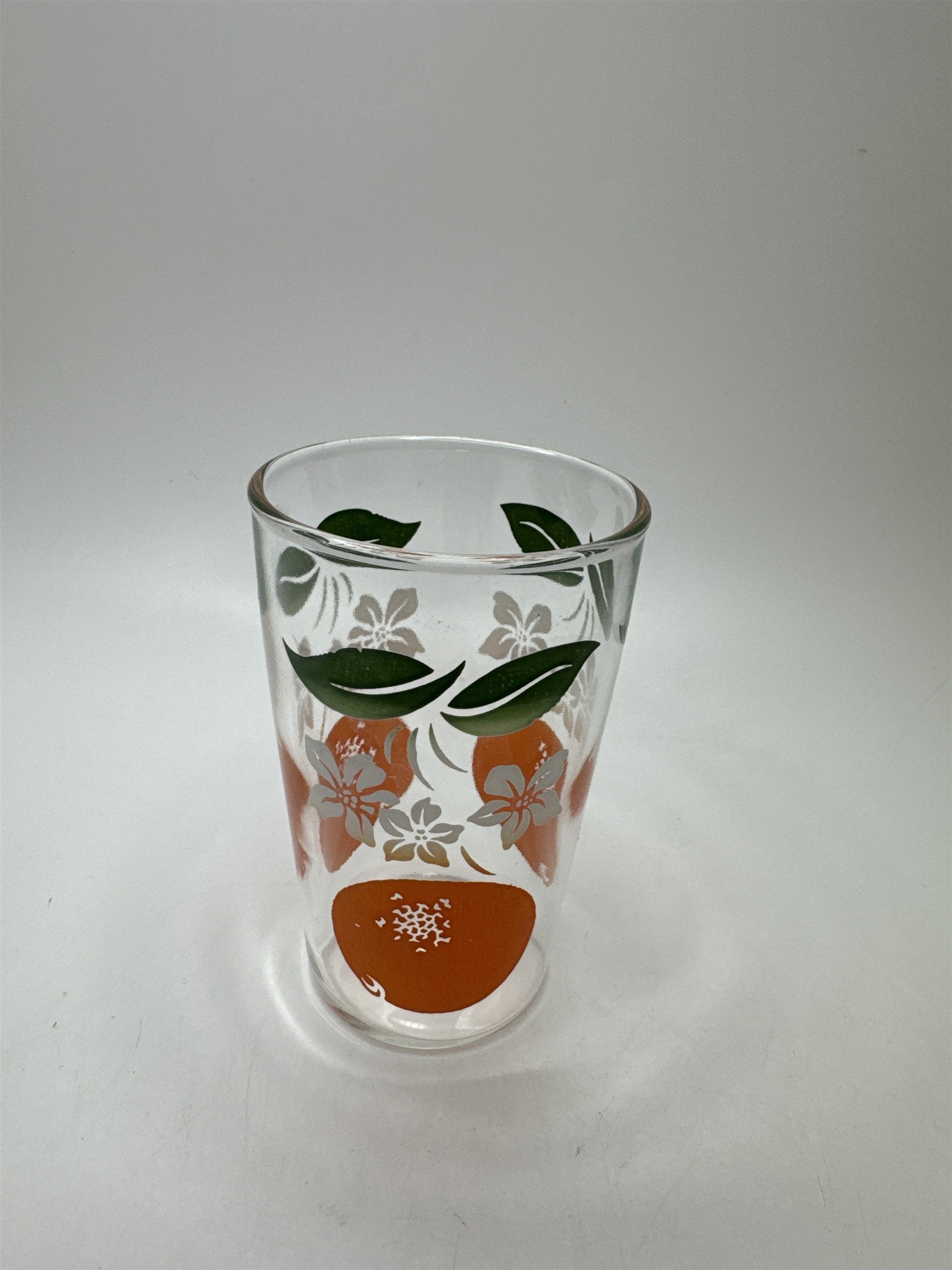 Vtg 1950s Tropicana Promo Orange Blossom Juice Glass Tumbler Retro
