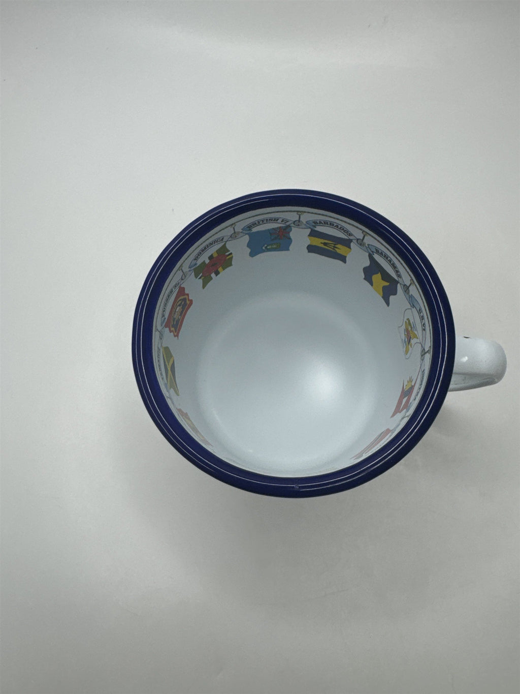 Pusser's Landing BVI 2004 Painkiller Club Navy Rum Enamel Mug Collectible