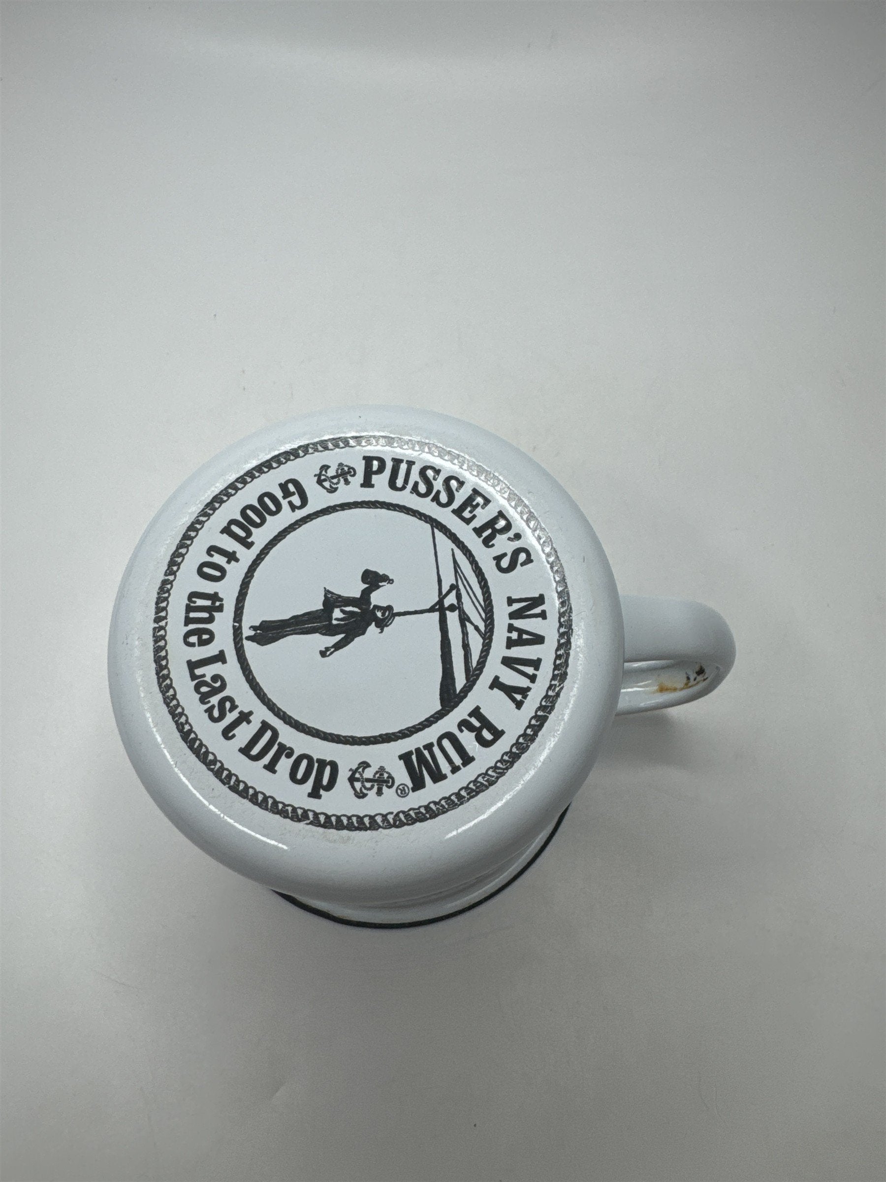 Pusser's Landing BVI 2004 Painkiller Club Navy Rum Enamel Mug Collectible
