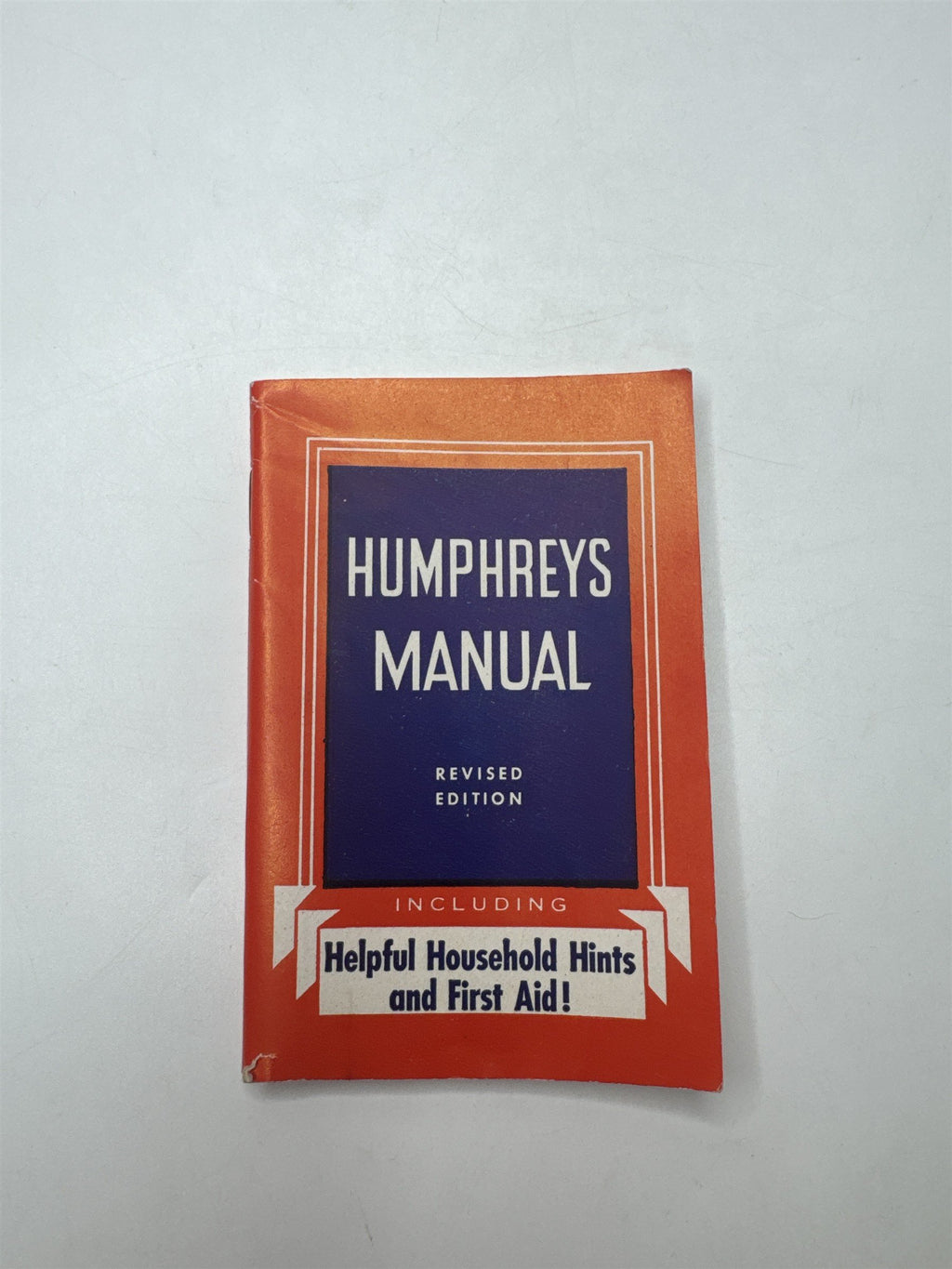 Vintage Humphreys Manual Booklet Household Hints First Aid Miniature Pocket Guid