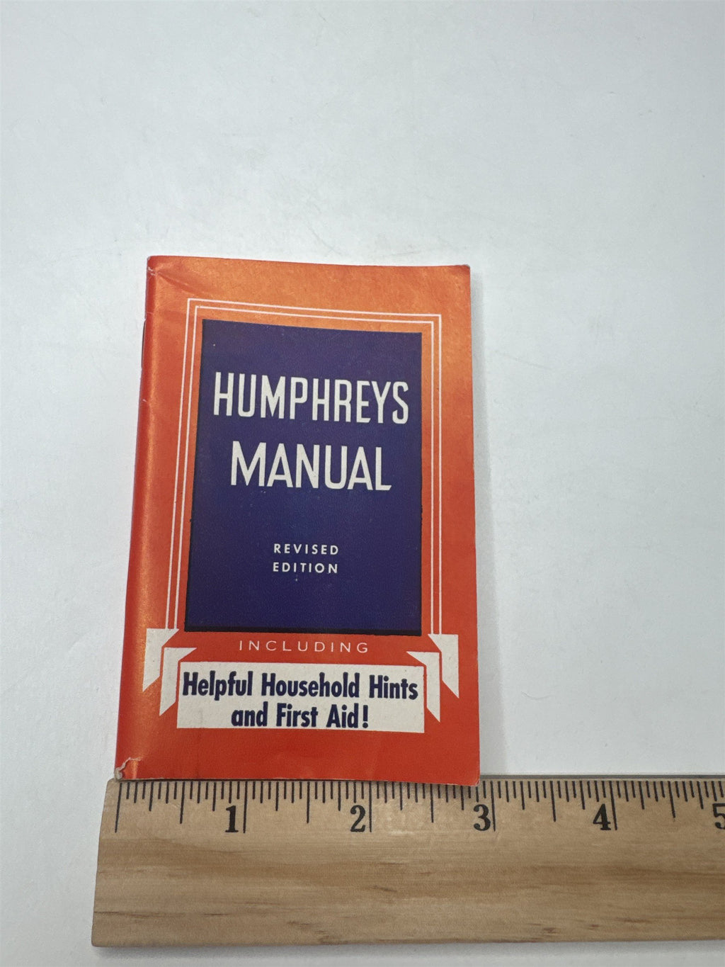 Vintage Humphreys Manual Booklet Household Hints First Aid Miniature Pocket Guid