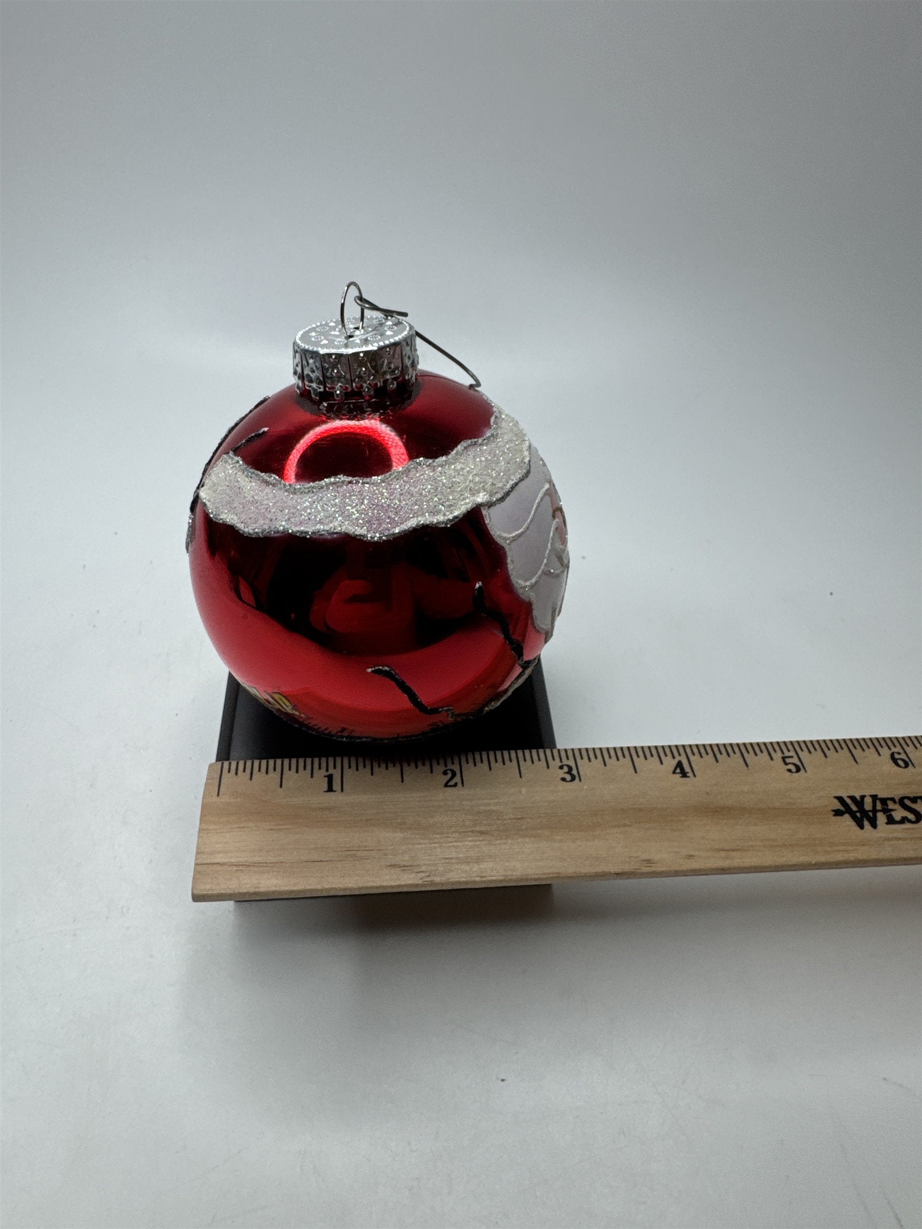 Radio City Rockettes Santa Glass Ornament Christmas Spectacular Collectible