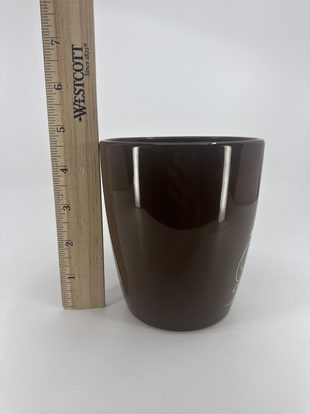 Vintage DesignPac Ceramic Floral Brown Coffee Drinking Mug