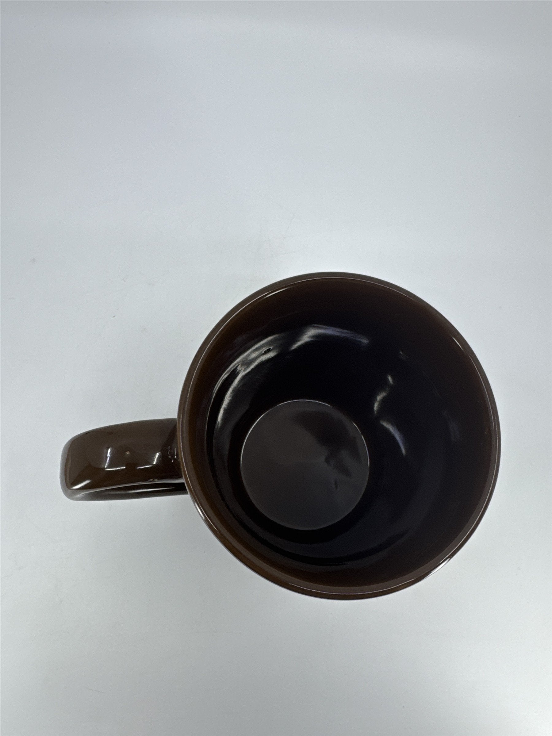 Vintage DesignPac Ceramic Floral Brown Coffee Drinking Mug