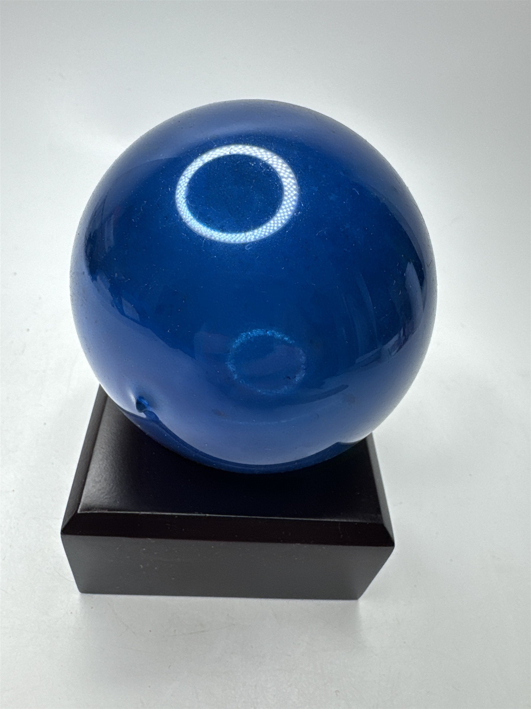 Vintage Blue Mercury Glass Ornament Ball Christmas Holiday MCM USA