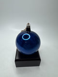 Vintage Cobalt Blue Mercury Glass Ornament Ball Christmas Holiday MCM USA