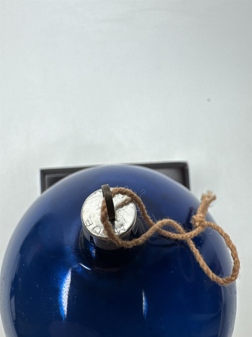 Vintage Cobalt Blue Mercury Glass Ornament Ball Christmas Holiday MCM USA