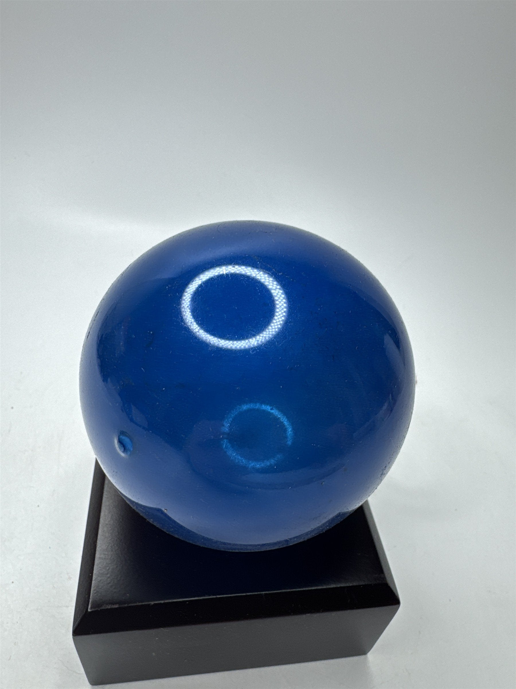 Vintage Cobalt Blue Mercury Glass Ornament Ball Christmas Holiday MCM USA