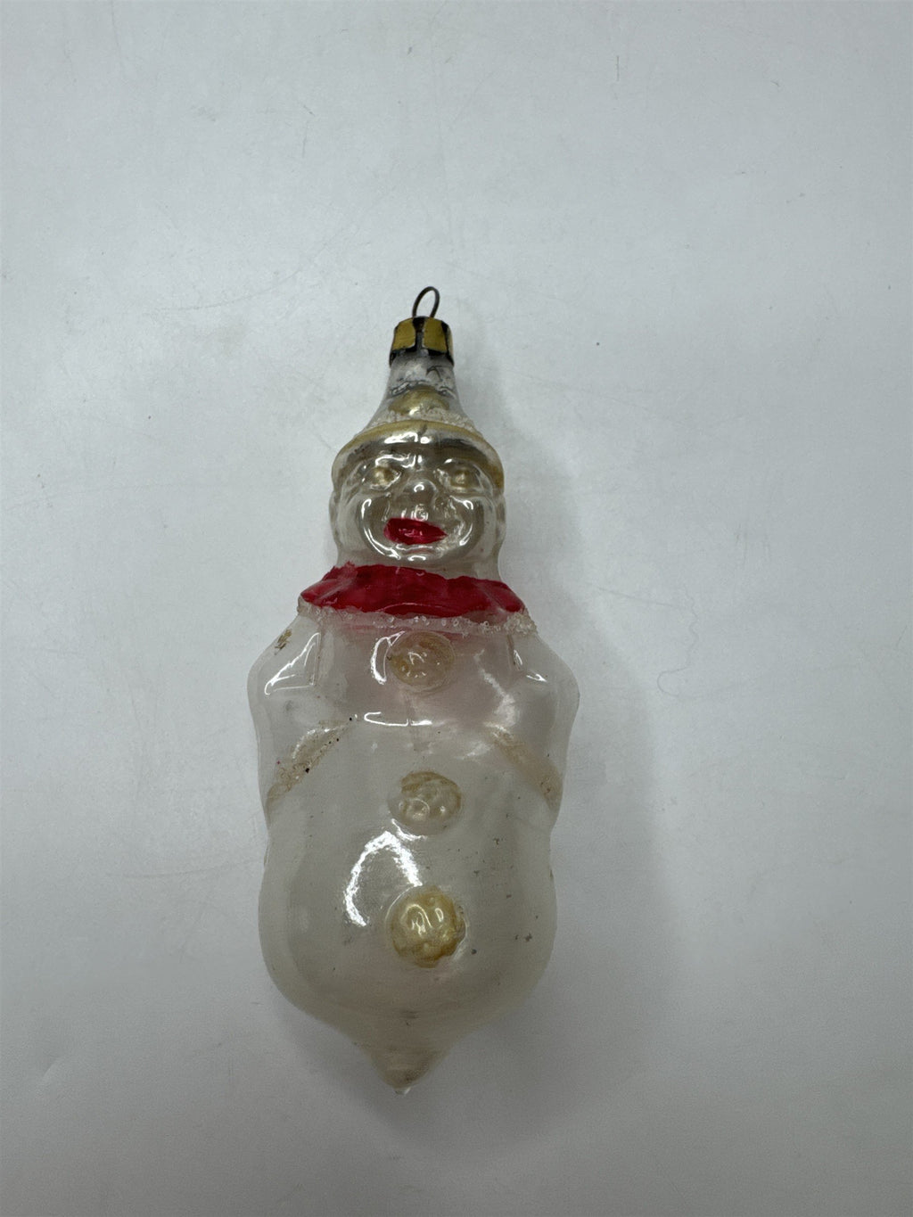 Antique Poland Blown Glass Clown Jester Figural Ornament Christmas