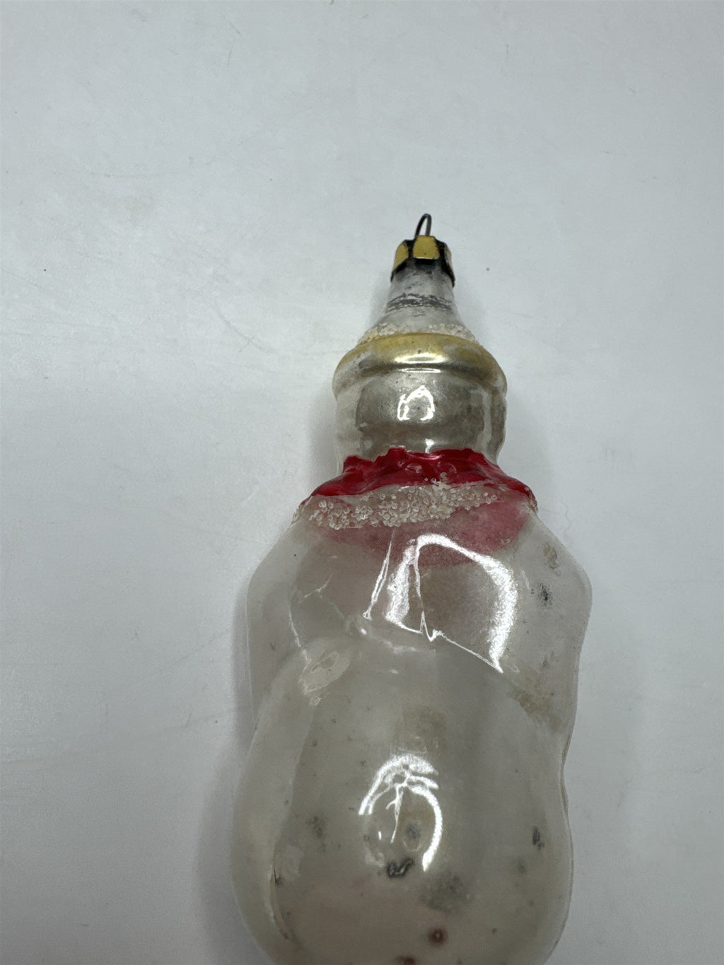 Antique Poland Blown Glass Clown Jester Figural Ornament Christmas