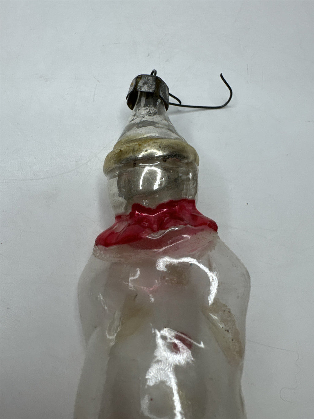 Antique Poland Blown Glass Clown Jester Figural Ornament Christmas