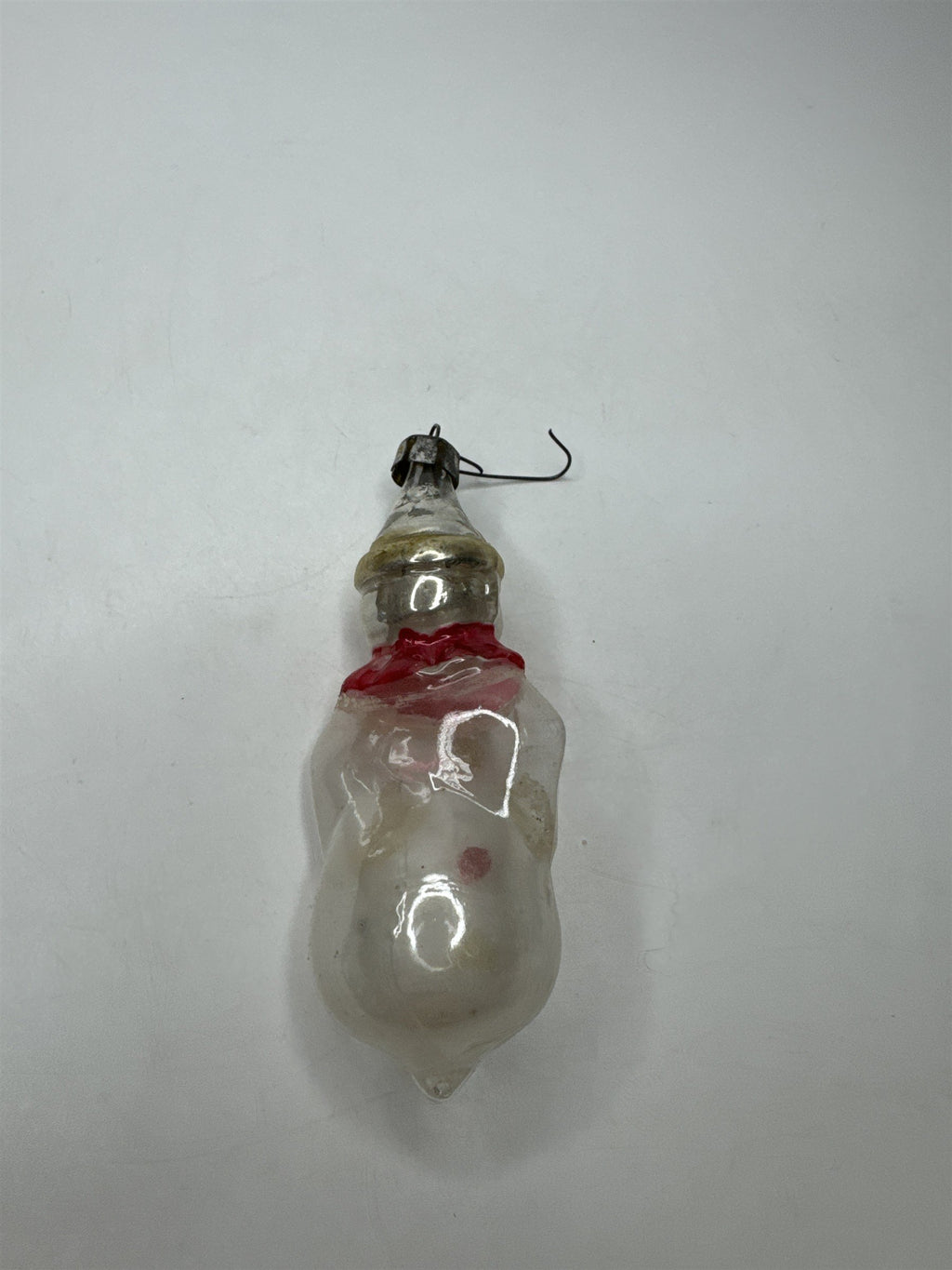 Antique Poland Blown Glass Clown Jester Figural Ornament Christmas