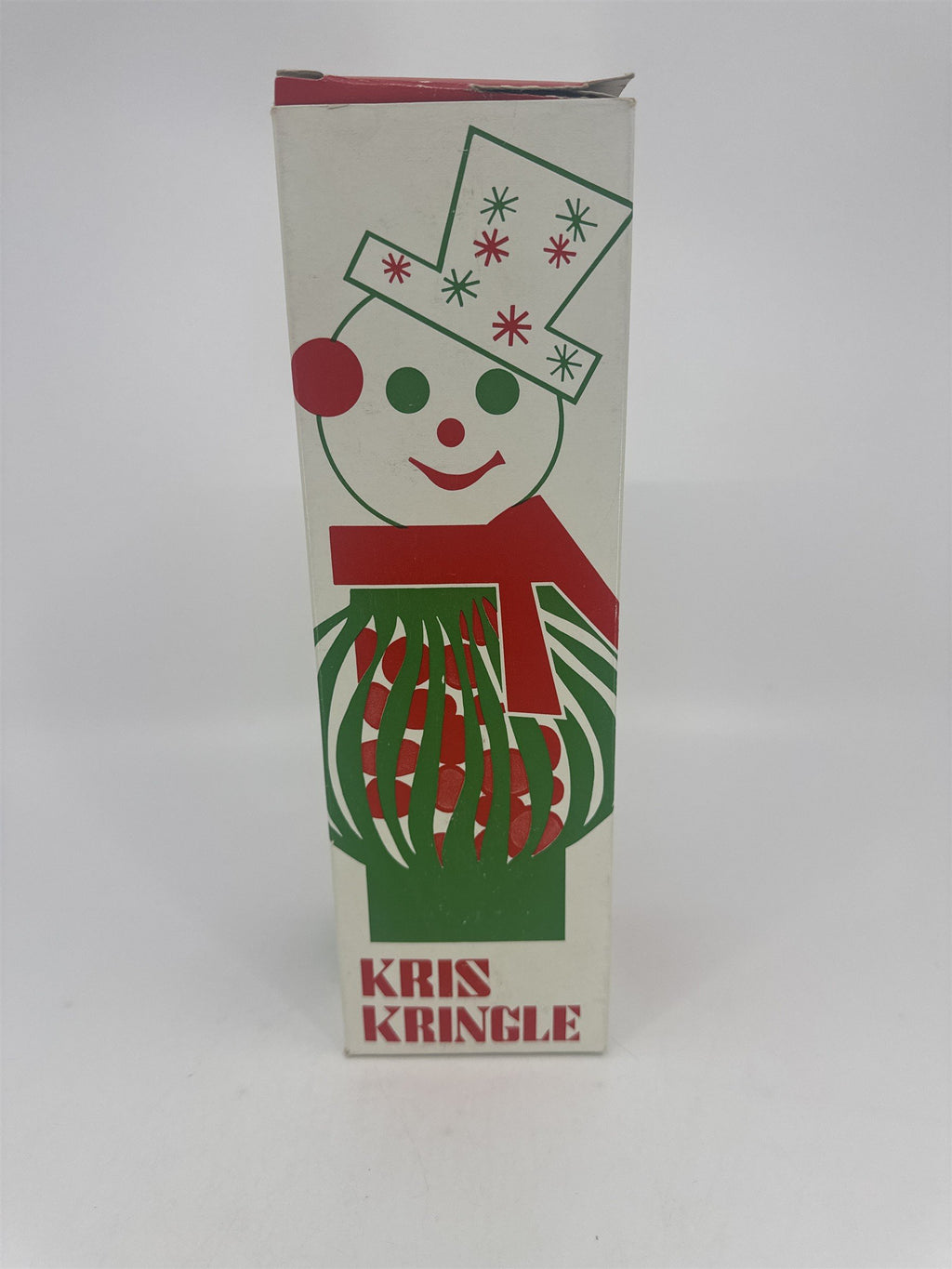 Vintage Kris Kringle The Frosty Twin Rudley Products Christmas Candy Filler