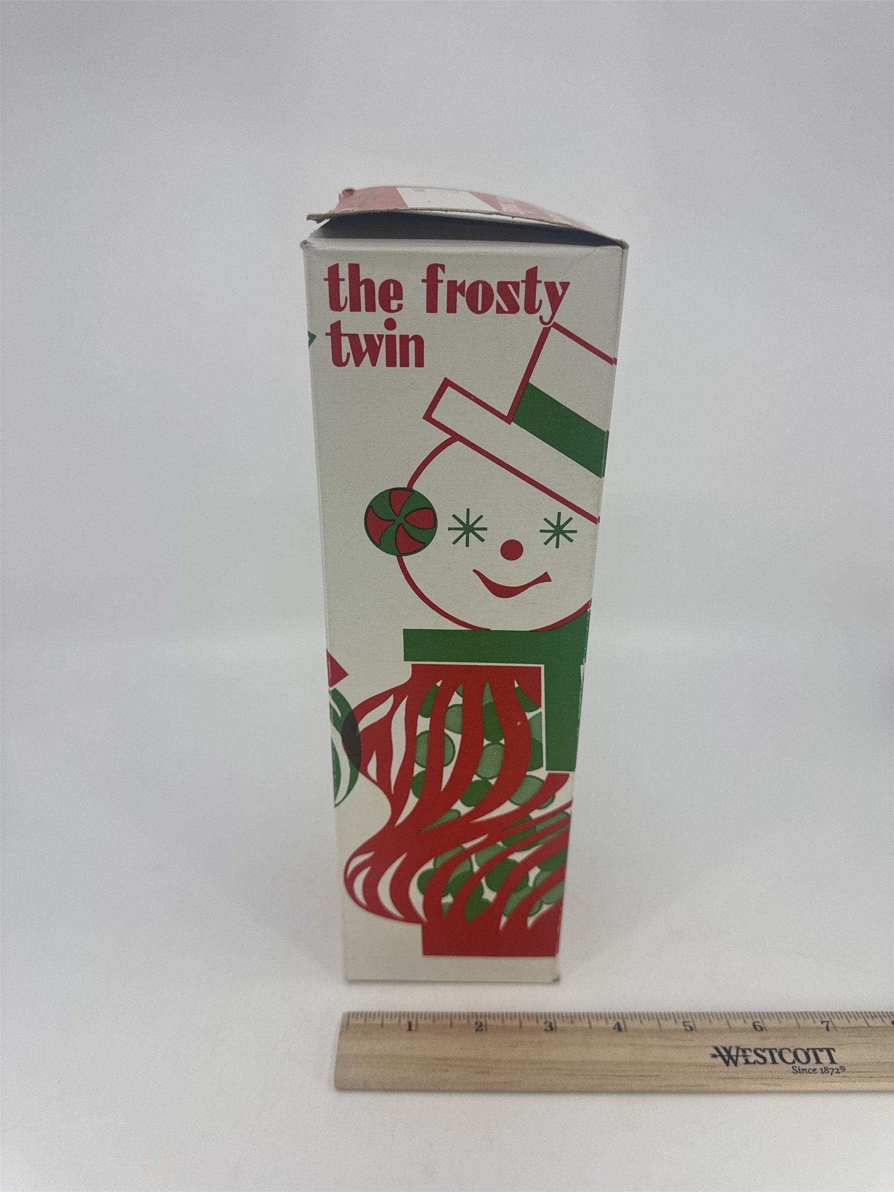 Vintage Kris Kringle The Frosty Twin Rudley Products Christmas Candy Filler