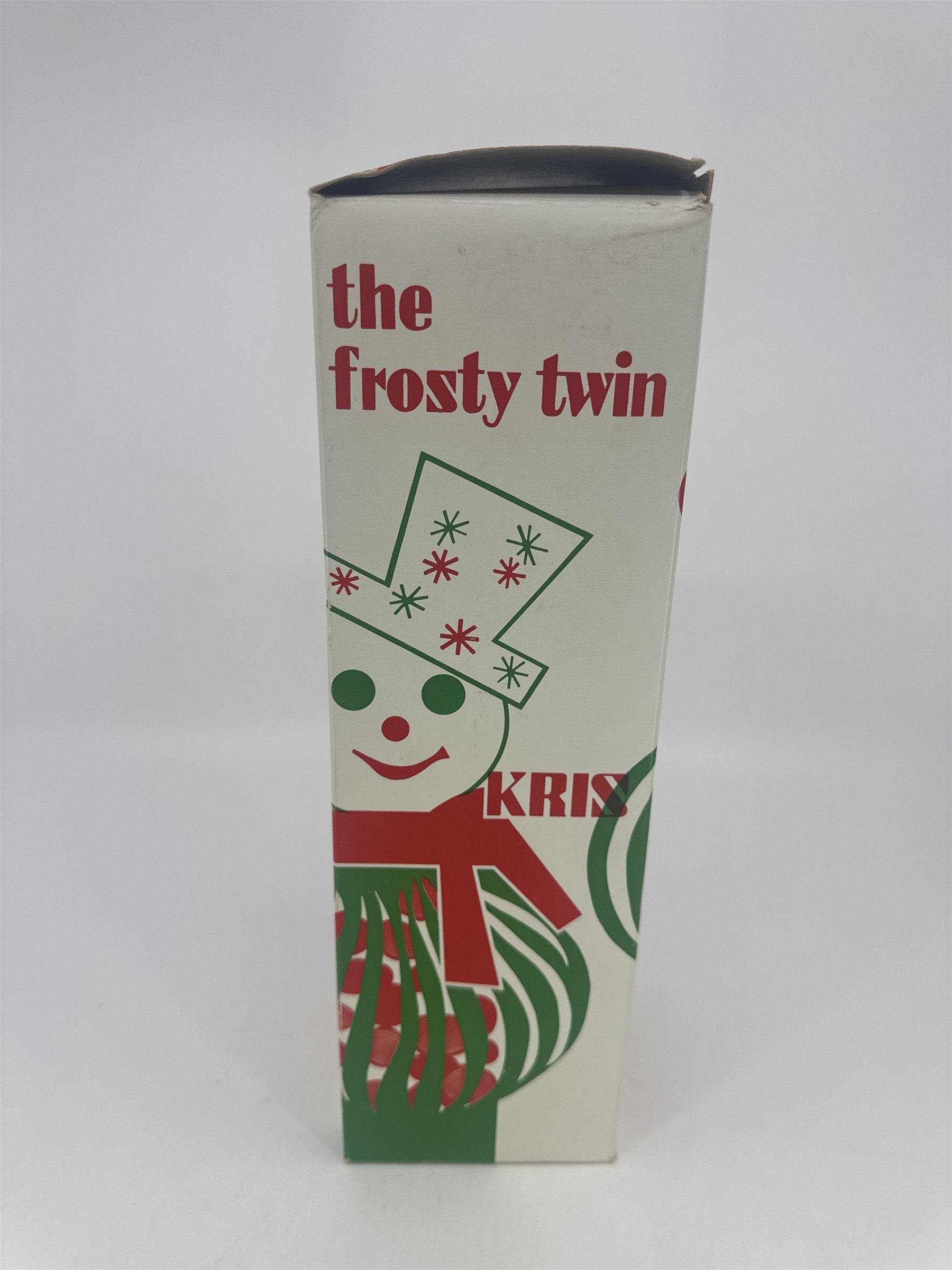 Vintage Kris Kringle The Frosty Twin Rudley Products Christmas Candy Filler