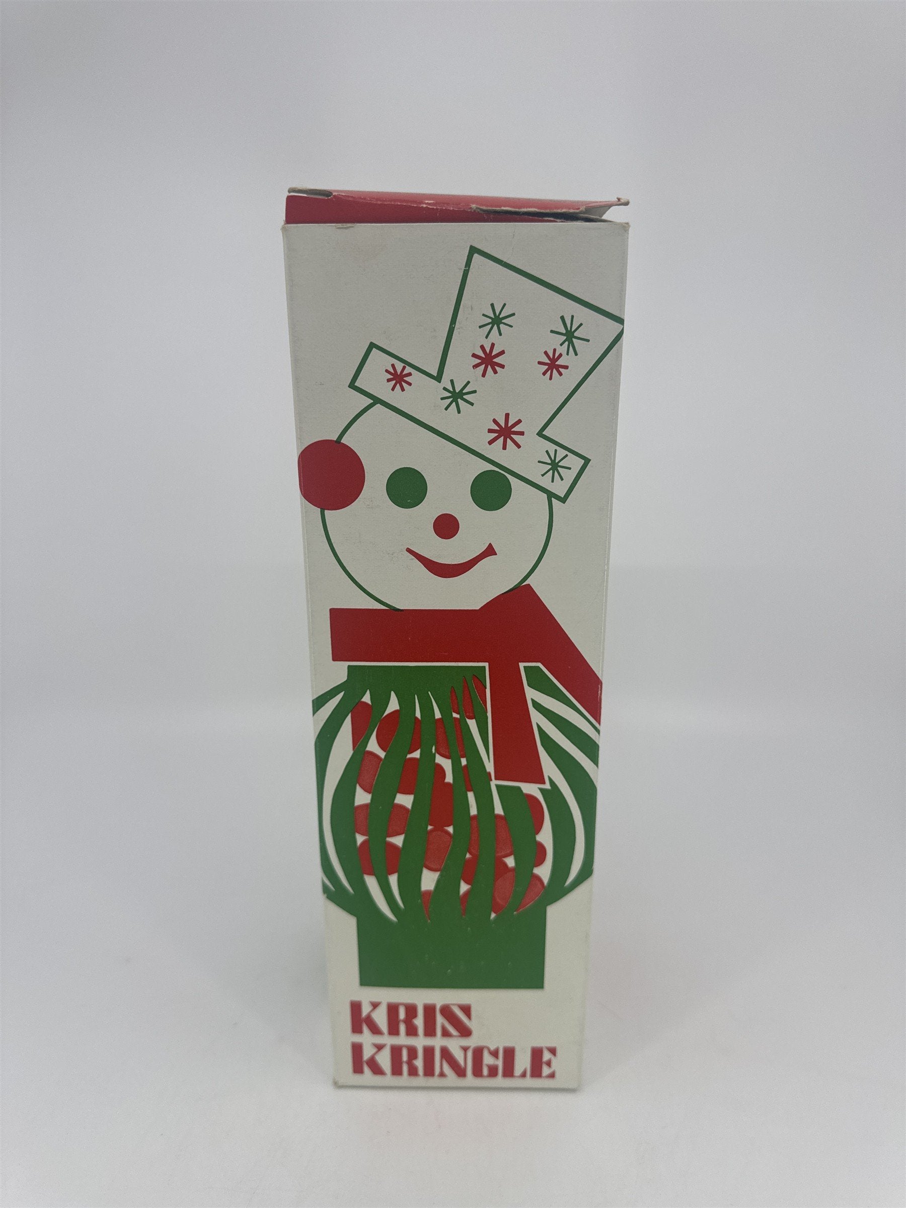 Vintage Kris Kringle The Frosty Twin Rudley Products Christmas Candy Filler