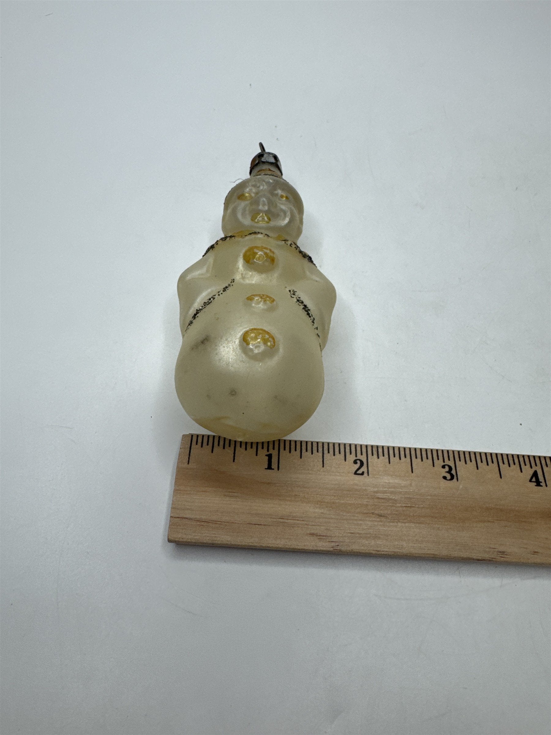 Antique Poland Blown Glass Clown Jester Figural Ornament Christmas Folk Art