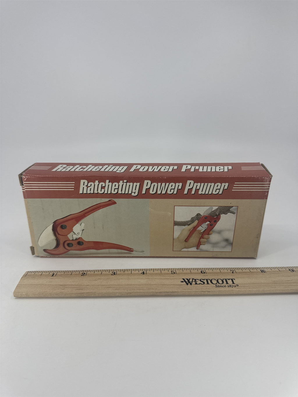 Red Ratcheting Power Pruner New In Box Gardening Pruning Tool