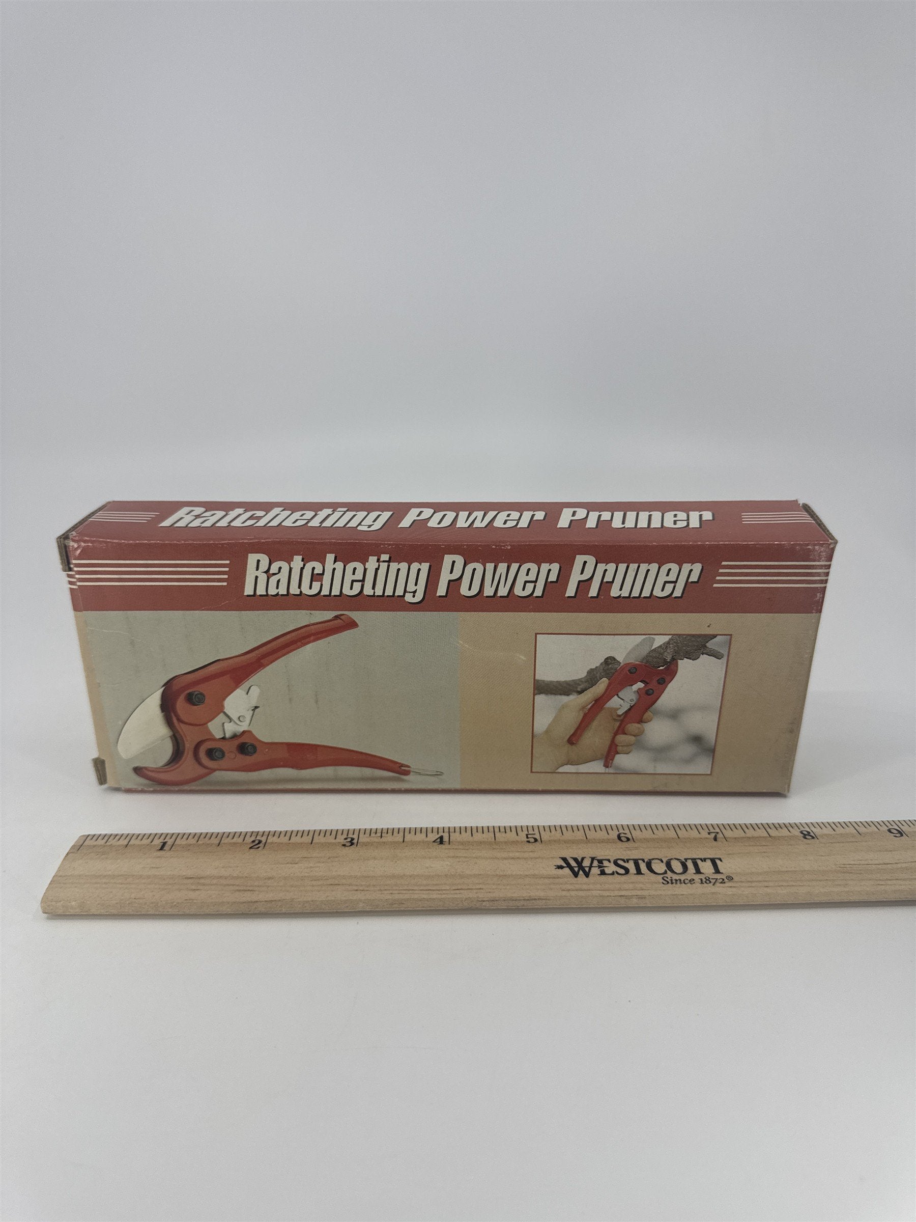 Red Ratcheting Power Pruner New In Box Gardening Pruning Tool