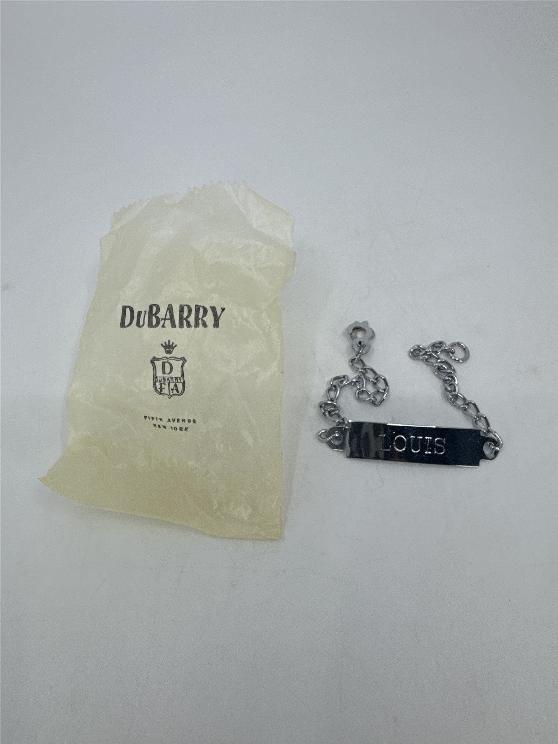 Vintage Dubarry Fifth Avenue New York Bracelet W/ "Louis" Engraving