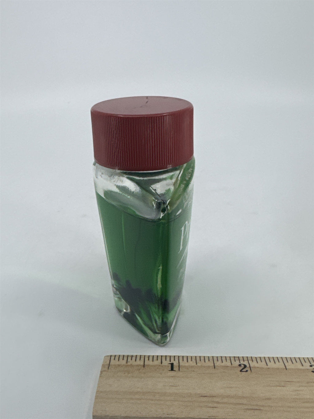 Vintage Palmolive Prime Pre Electric Shave Glass Bottle W/ Contents