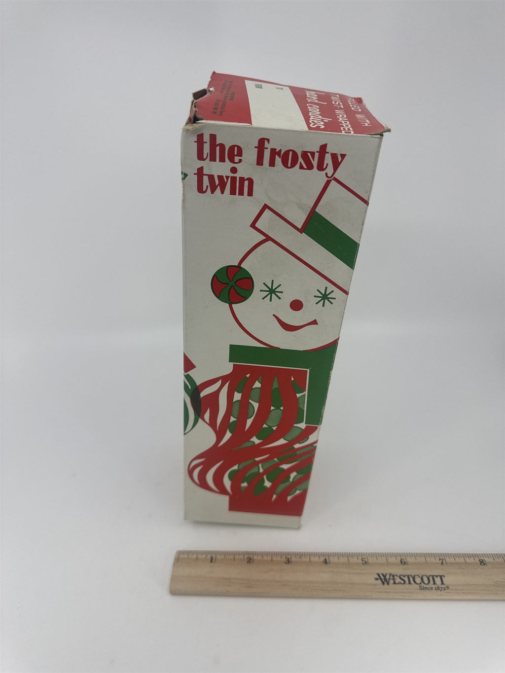 Vintage Kris Kringle The Frosty Twin Rudley Products Christmas Candy Filler