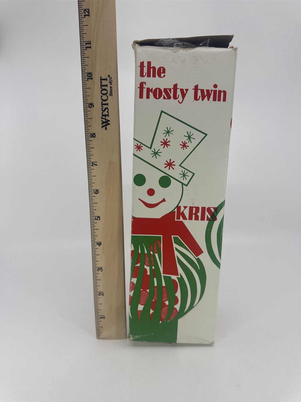 Vintage Kris Kringle The Frosty Twin Rudley Products Christmas Candy Filler