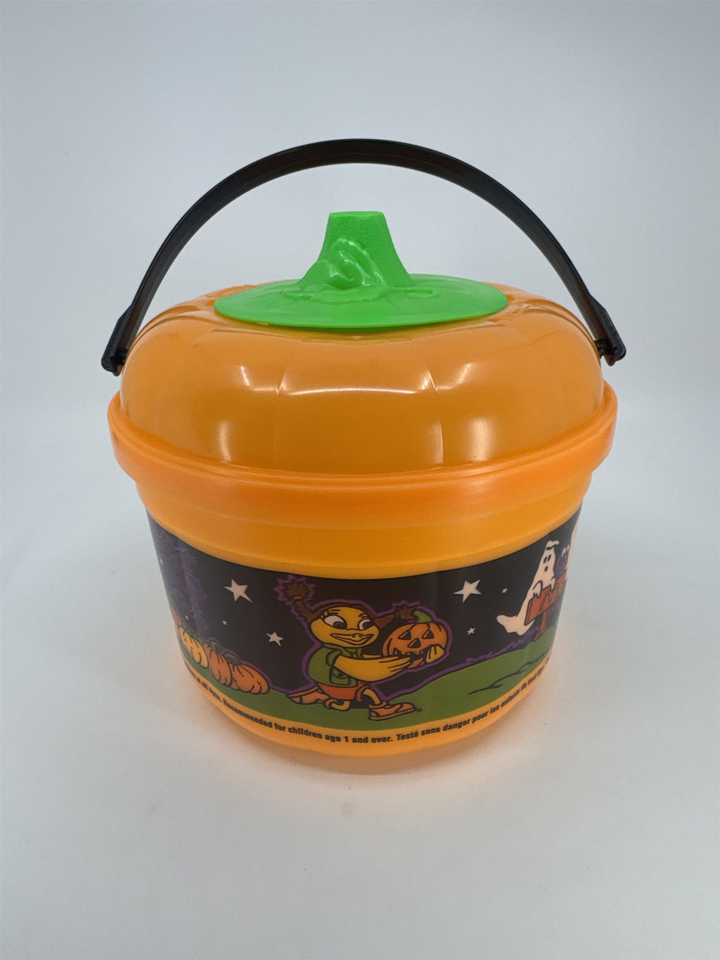 1999 McDonald's Boo Bucket Pail Orange Pumpkin Grimace Halloween Bucket