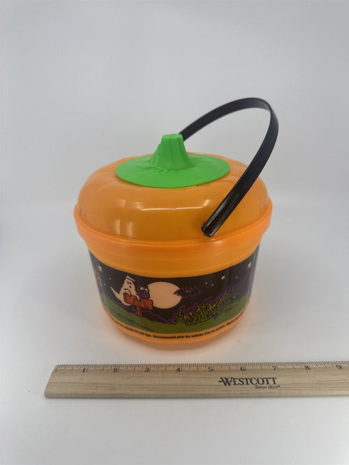 1999 McDonald's Boo Bucket Pail Orange Pumpkin Grimace Halloween Bucket
