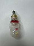 Antique Poland Blown Glass Clown Jester Figural Christmas Ornament Folk Art