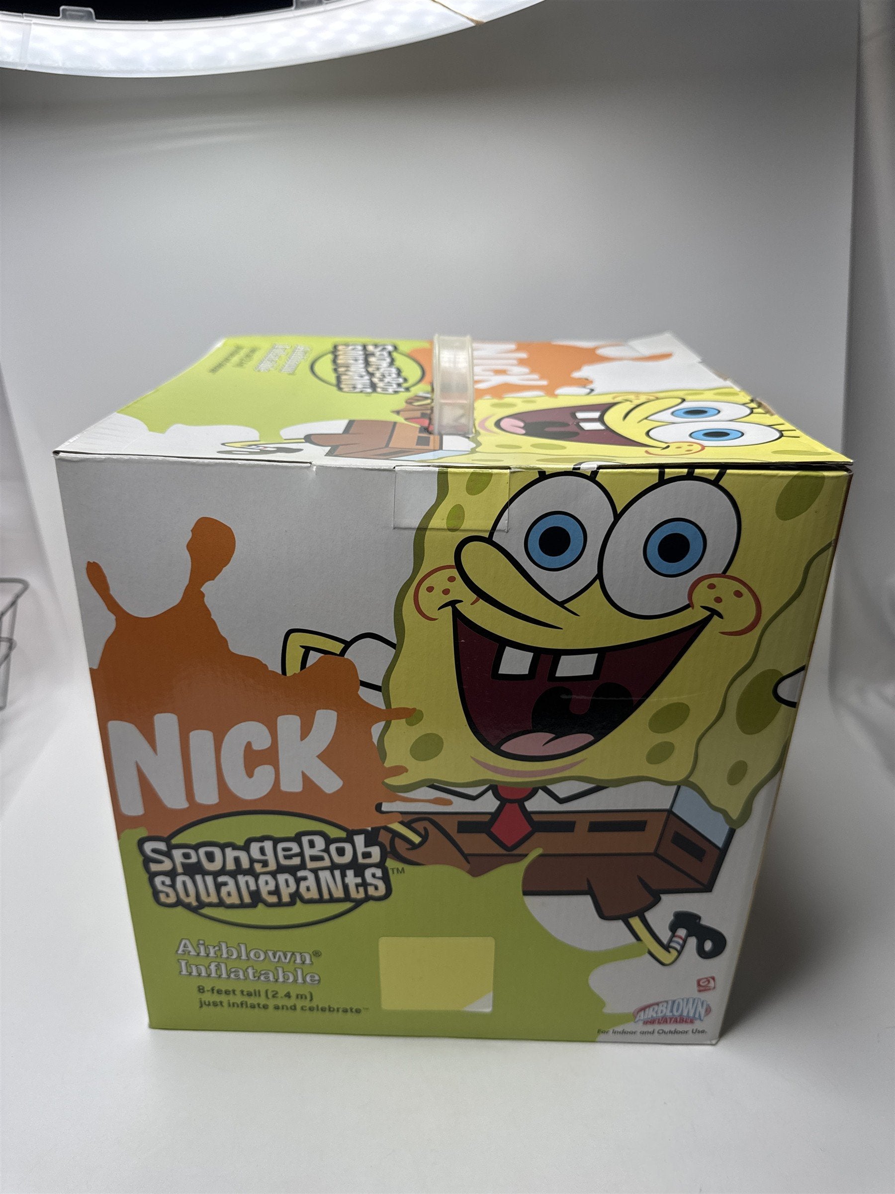 NICK Spongebob Squarepants Christmas Inflatable Airblown 8 Ft Tall Box New