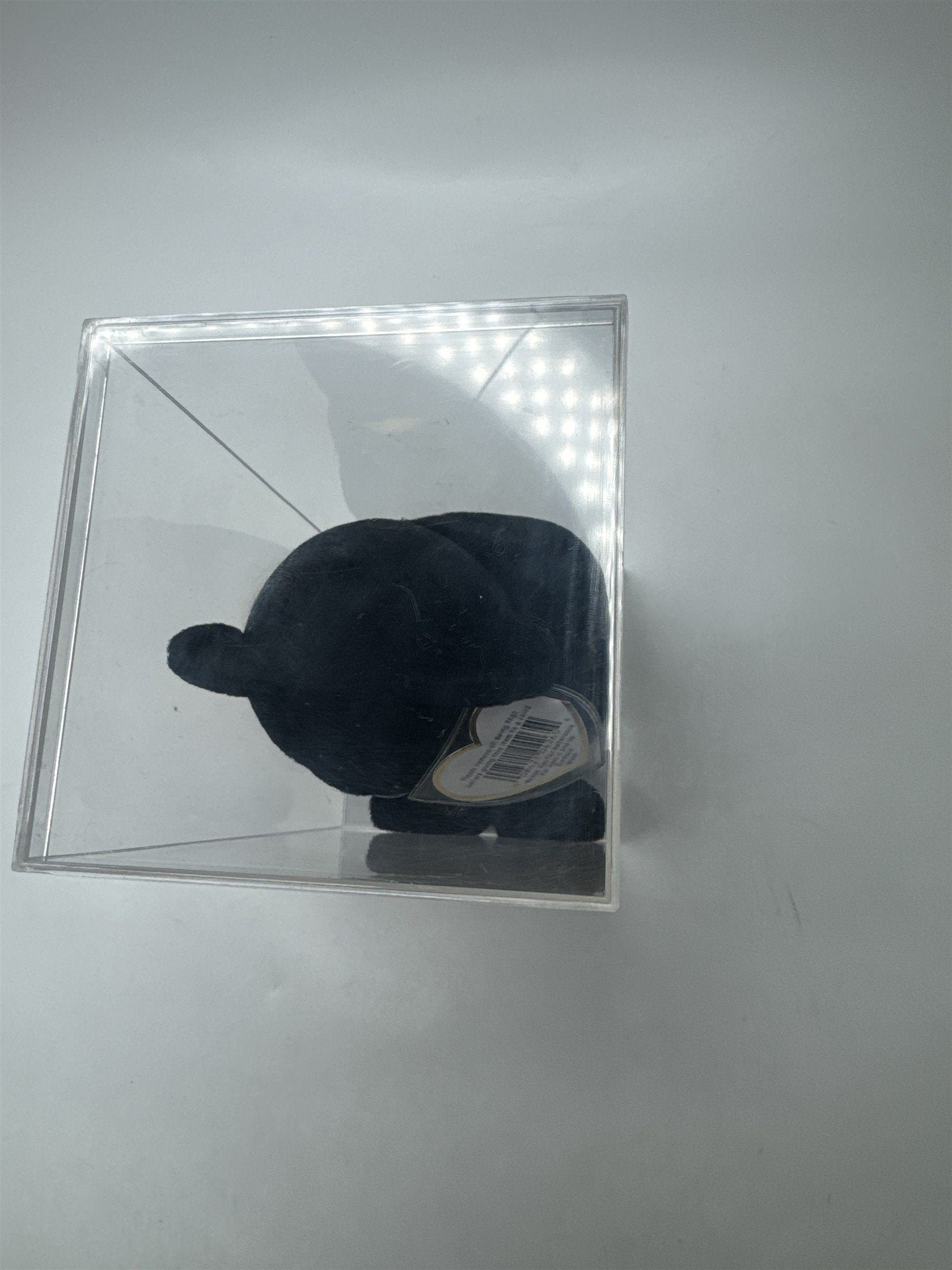 Ty Beanie Baby The End Black Bear 1999 Vintage Plush Retired Y2K w/ Case