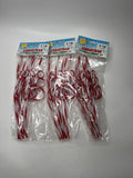 LOT 3 Krazy Straws Red White Candy Cane Spiral Christmas Holiday Party Favors