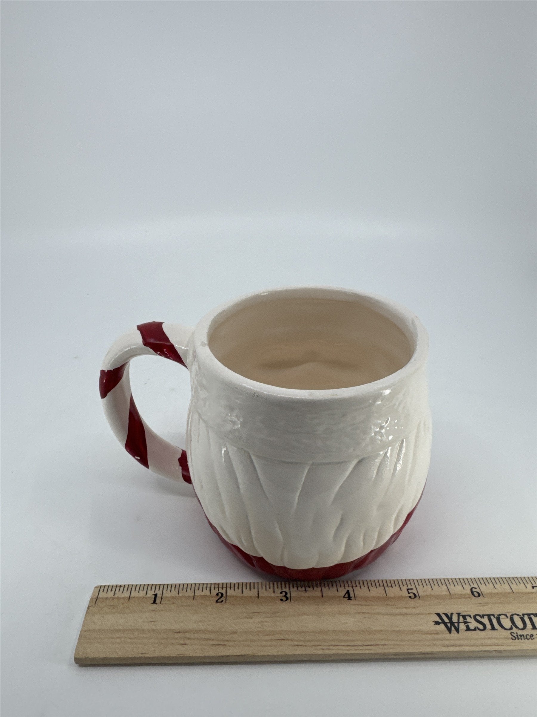 Ceramic Santa Clause Face Mug Christmas Holiday Coffee/Cocoa Mug *Chipped Paint