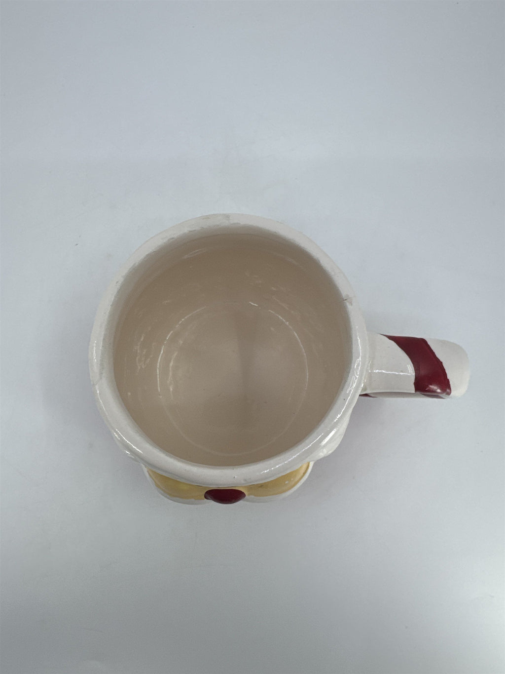 Ceramic Santa Clause Face Mug Christmas Holiday Coffee/Cocoa Mug *Chipped Paint