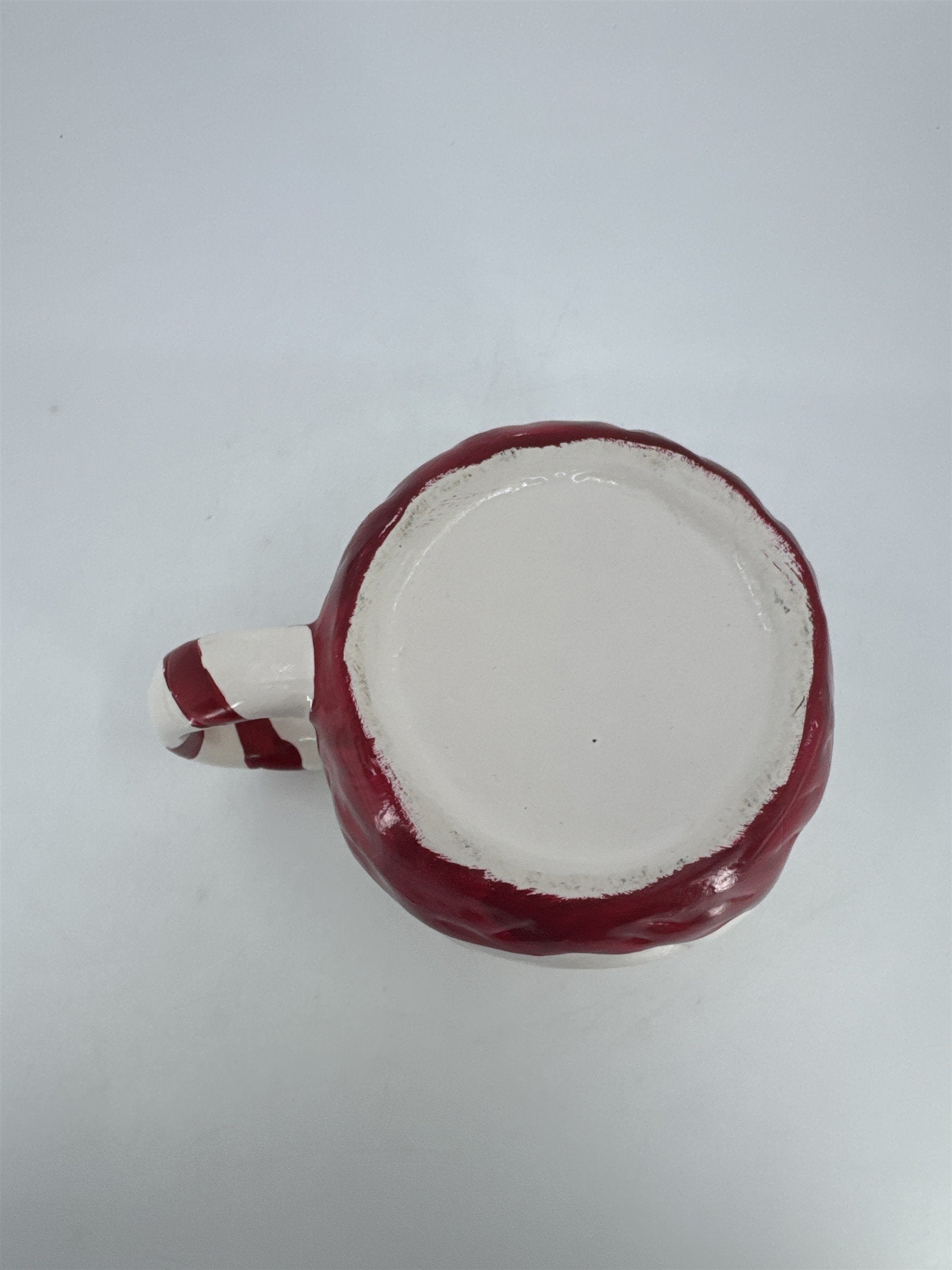 Ceramic Santa Clause Face Mug Christmas Holiday Coffee/Cocoa Mug *Chipped Paint